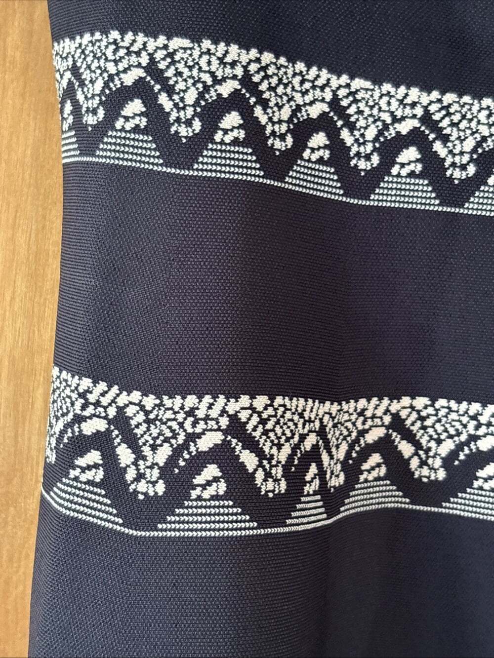 BCBGMaxAzria Alisse Knit Flare Mini Skirt Women Sz L Black Beige Thick Stretch - Picture 12 of 14